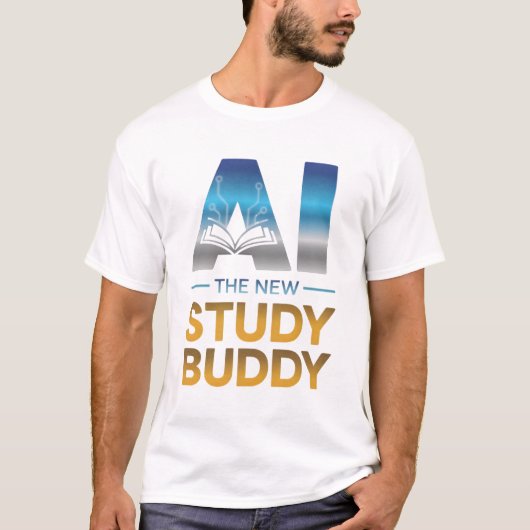 Artificial Intelligence Study Buddy Design T-shirt (Voorkant)