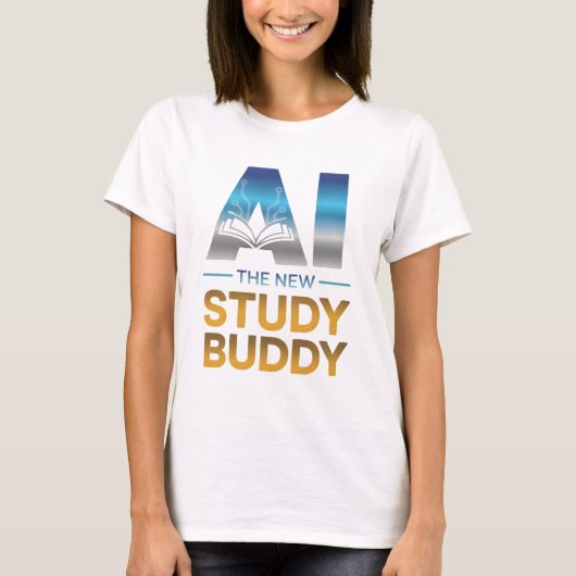 Artificial Intelligence Study Buddy Design T-shirt (Voorkant)