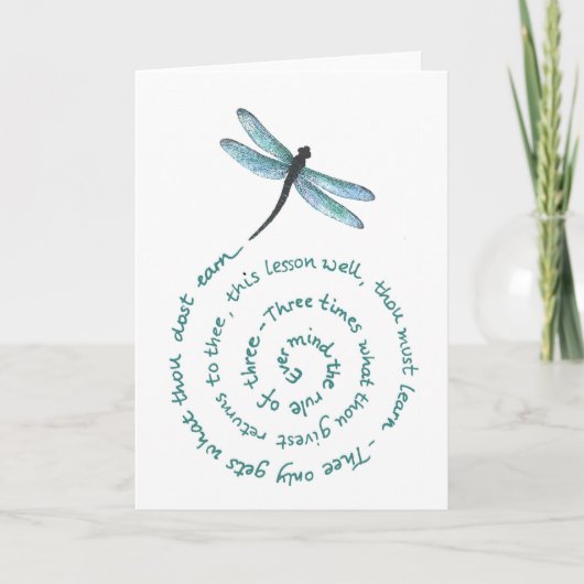 Artikel 3 - Wet van Witch - Wiccan Rede Kaart (Voorkant)