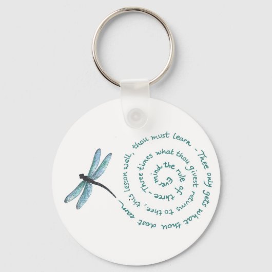 Artikel 3 - Wet van Witch - Wiccan Rede Sleutelhanger (Voorkant)