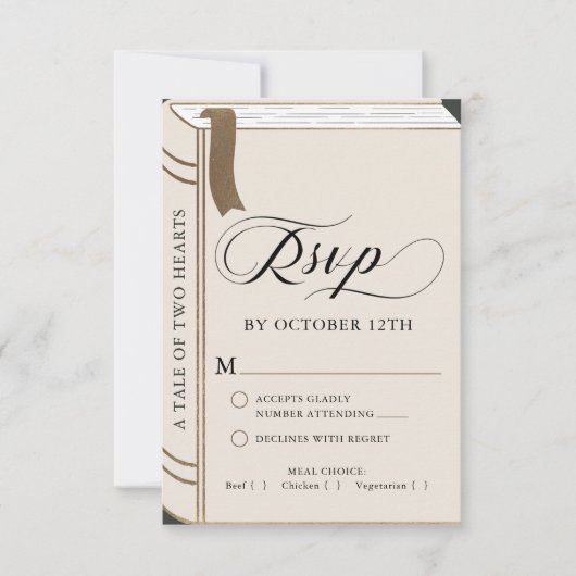 artikel - feiale tapewisselaar - gouden bruiloft RSVP kaartje (Voorkant)