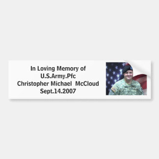 artikel, In Loving Memory of the U.S.Army.... - Ge Bumpersticker