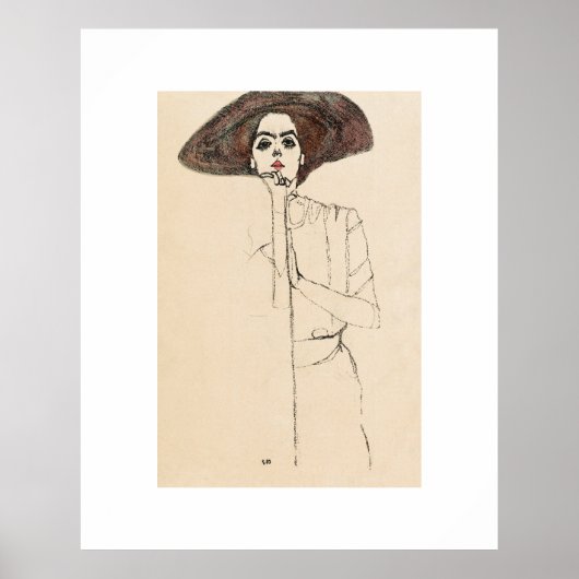 ARTIKEL - POSTER : EGON SCHIELE : PORTRAIT VAN DE (Voorkant)