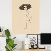 ARTIKEL - POSTER : EGON SCHIELE : PORTRAIT VAN DE  (Thuiskantoor)