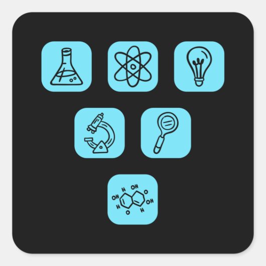 Artikelelementen Vierkante Sticker (Voorkant)