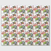 Artikelen als Rudolph Holiday Wrapping Paper Cadeaupapier (Vlak)