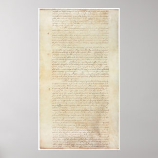 Artikelen van de Confederatie van de Verenigde Sta Poster