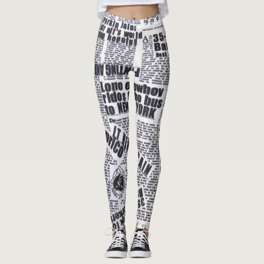 Artikelen voor kranten gedrukte leggings (Voorkant)
