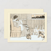  artikeltijd in Sepia Briefkaart (Voorkant / Achterkant)