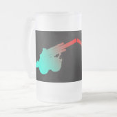 Artillerie Frosted 16 oz Frosted Glass Mug (Devant gauche)