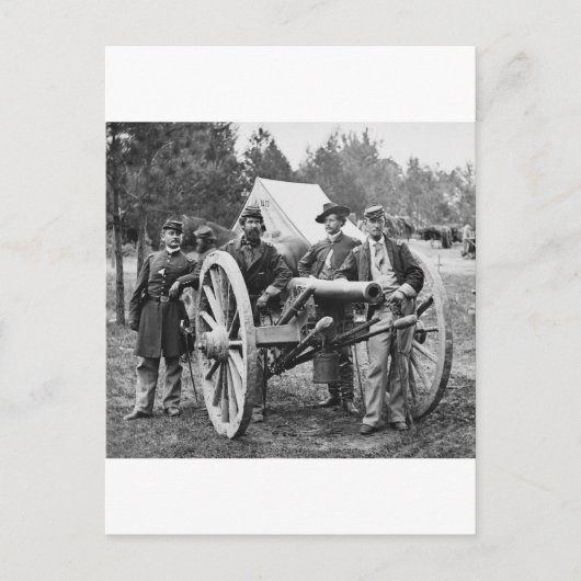 Artillerie uit de burgeroorlog, 1860 briefkaart (Voorkant)