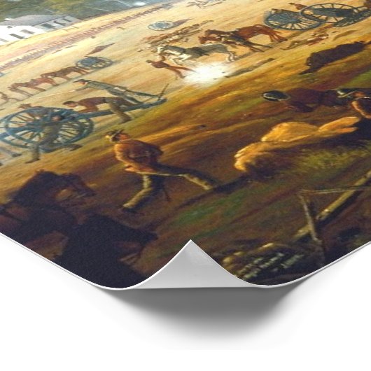 Artillery Hell door kapitein James Hope Poster (Hoek)