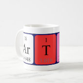 Artis nom de table périodique mug (Devant gauche)