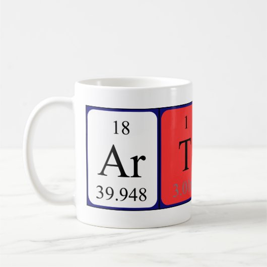 Artis nom de table périodique mug (Gauche)