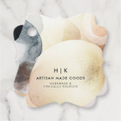 Artisan Abstract Shapes Waterverf Hang Label (Voorkant)