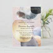 Artisan Abstracte vormen | Afstuderen van de goudz Kaart (Staand voorkant)