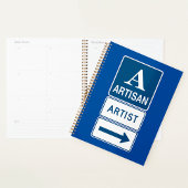 Artisan Artiest Studio Sign Directional Arrow Planner