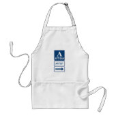 Artisan Artiest Studio Sign Directional Arrow Standaard Schort (Voorkant)