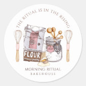 Artisan Baker Dessert Caterer Product Ronde Sticker (Voorkant)