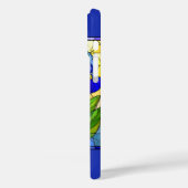 Artisan Blue Iris Glas in lood iPhone / Pad hoesje (Achterkant / Links)