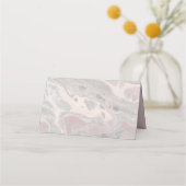 Artisan Boho Blush Marble Place Cartes (Dos)