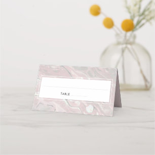 Artisan Boho Blush Marble Place Cartes