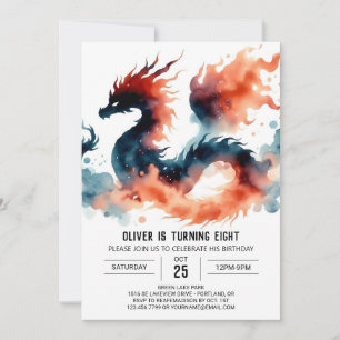 Artisan Bold Dragon verjaardagsfeest Kaart
