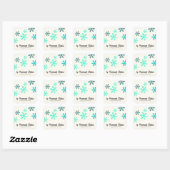 Artisan Canvas Snowflake Happiness Vierkante Sticker (Vel)