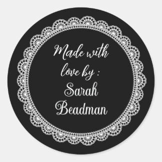 Artisan Craft Lace Made With Love by Label Sticker