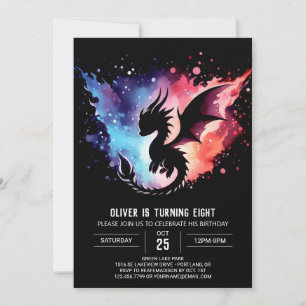Artisan Dragon Birthday bewerkbaar Kaart