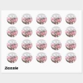 Artisan Floral Lily Damask Enregistrer Le Sticker  (Feuille)