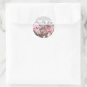 Artisan Floral Lily Damask Enregistrer Le Sticker  (Sac)