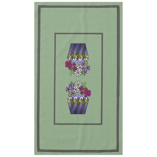 Artisan Lily Vase 60" x 104" Nappe (Devant)