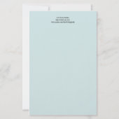 Artisan Monogram V Green Garden Felt Stationery Briefpapier (Achterkant)