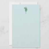 Artisan Monogram V Green Garden Felt Stationery Briefpapier (Voorkant)