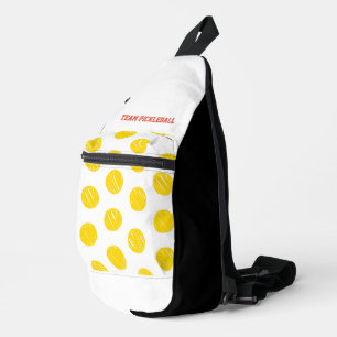 Artisan Polka Dots TEAM PICKLEBALL Sportplezier Sling Bag