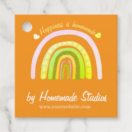 Artisan Rainbow 'Happiness is Homemade'  Bedankjes Labels