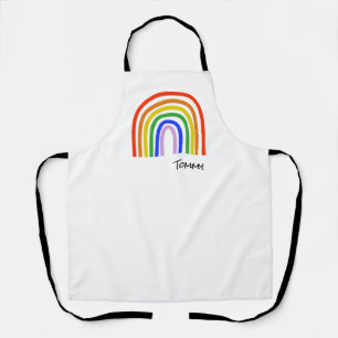 Artisan Rainbow Heart NAAM Kleurrijke Liefde Fun Schort
