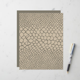 Artisan Reptiel Patroon Snakeskin Taupe Chic Craft