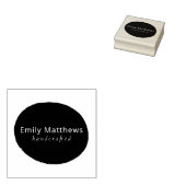 Artisan Rubber Stamp Custom Maker's Mark Seal Rubberstempel (Gestempeld)