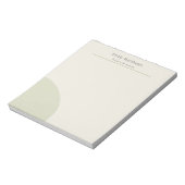 Artisan Studio Notepad Sage Minimalist Stationery Notitieblok (Gedraaid)