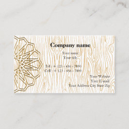 Artisan Visitekaartje Design voor een houtbewerkin