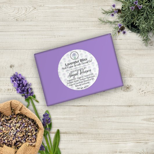 artisanal | Lavender Scruter maison ou Étiquette d