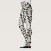 Artisanal Micro-Checkered  Leggings  (Gauche)