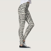Artisanal Micro-Checkered  Leggings  (Droite)