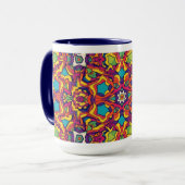 Artisanal Moroccan Mandala Coffee Mug (Devant gauche)