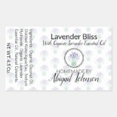 artisanal | Savon de lavande maison | Étiquette d' (Devant)