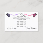 Artisanat / Carte de visite manuel révisé (Dos)