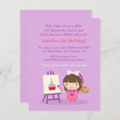 Artisanat des arts de la peinture Invitations de f (Devant / Derrière)