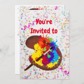 Artisanat sur mesure Invitation de fête d'annivers (Devant / Derrière)